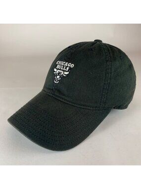 Chicago Bulls NBA Black Mitchell & Ness Relaxed Fit Strapback Adjustable Hat